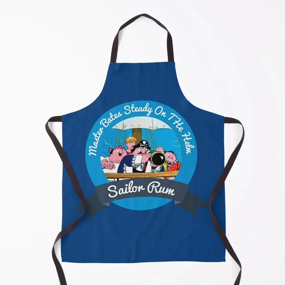 

Master Bates Sailor Rum - Adult Pirate Pugwash Fan Shirt - Adult t shirt Adult Shower Curtain Pillow Mug Apron Kitchen Apron