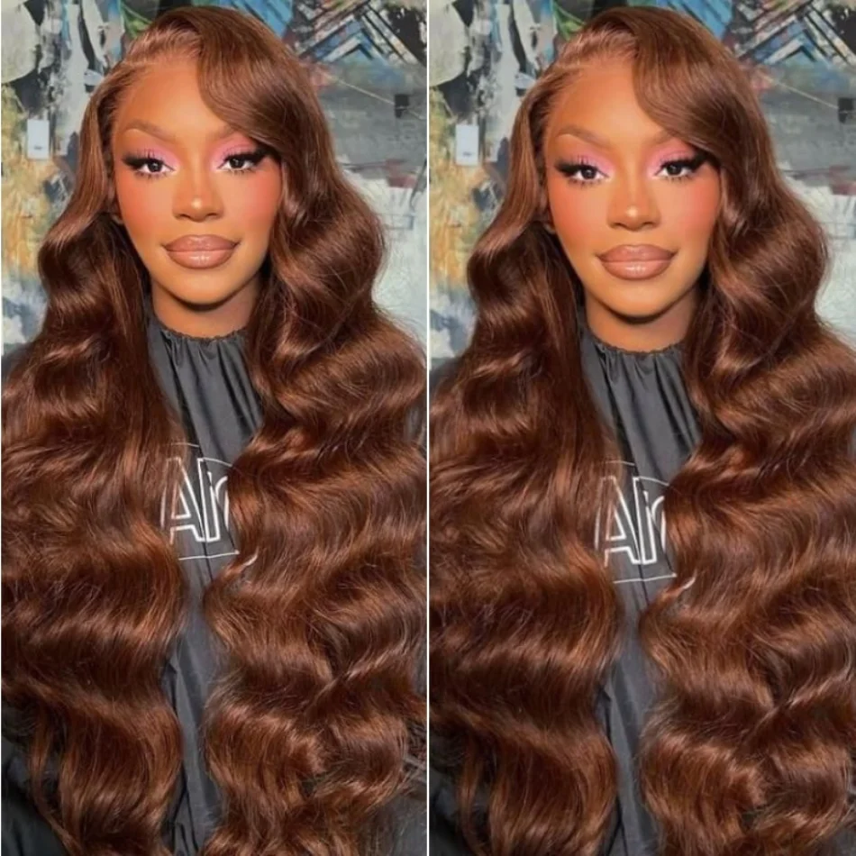 

UNice Hair 13x4 Pre-Everything Frontal Wig Reddish Brown Body Wave Pre Bleached Glueless Wig Human Hair for Women