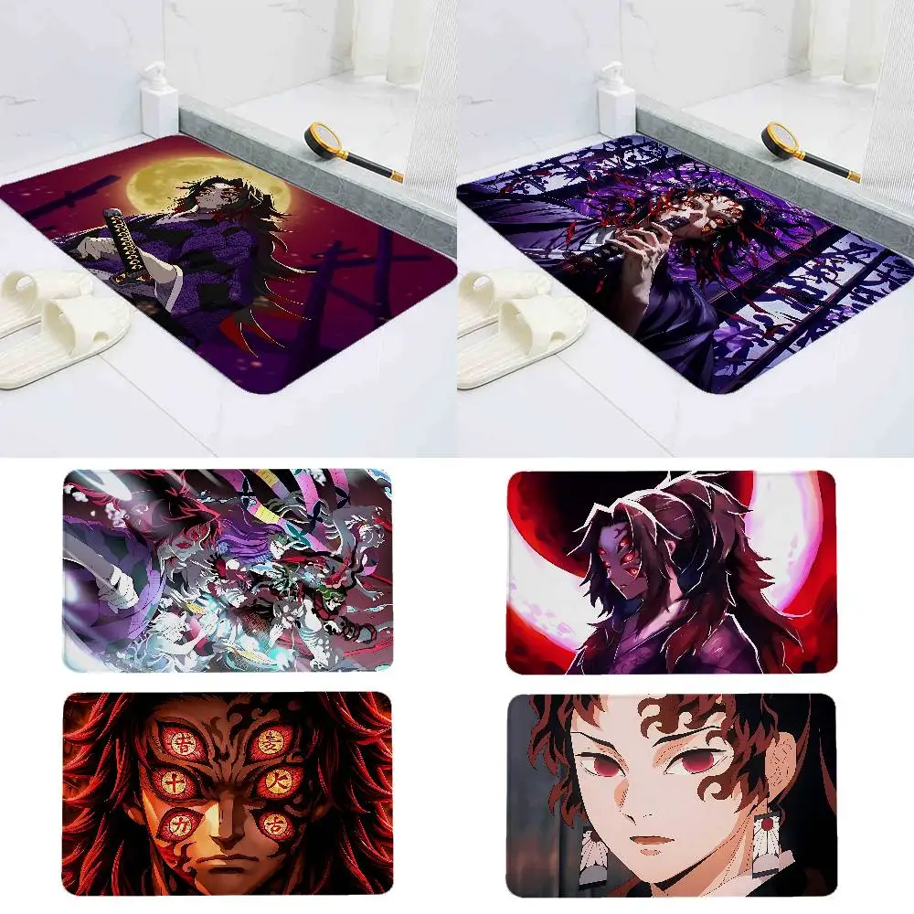 

Cool K-kokushibo Floor Mat Pattern Printed Flannel Door Mat, Suitable For Bathroom, Kitchen, Entrance, Bedroom, Living Room, Hom