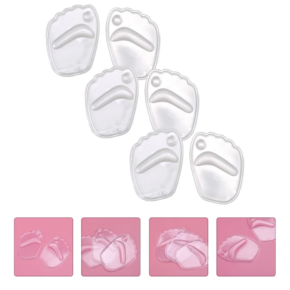 Insoles for Heels Metatarsal Pads Women 3D Silicone Forefoot Shoe Inserts Five Toes Cushions Miss Womens Closed