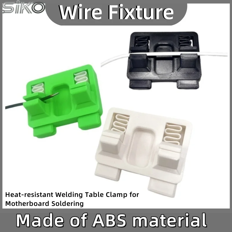 SIKO e clipes de fio neutro combo verde VS. 3 cores sem suporte design fixação de ranhura de mola ideal para tarefas de solda PCB e DIY