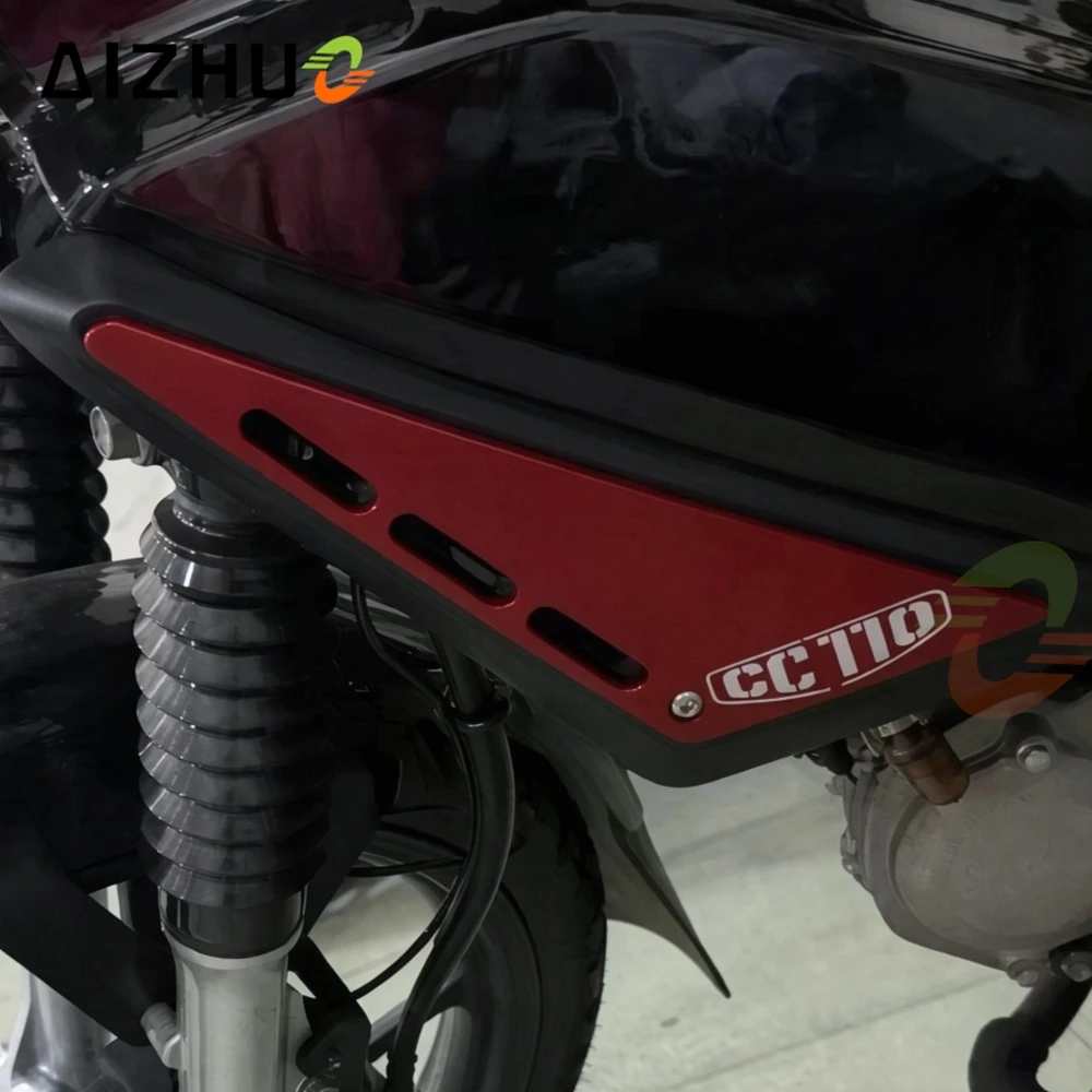Motorcycle Accessories CNC Decorative Cover Front Panel Gurads Frame Cover Plate Protector Set For Honda Cross Cub CC110 CC 110
