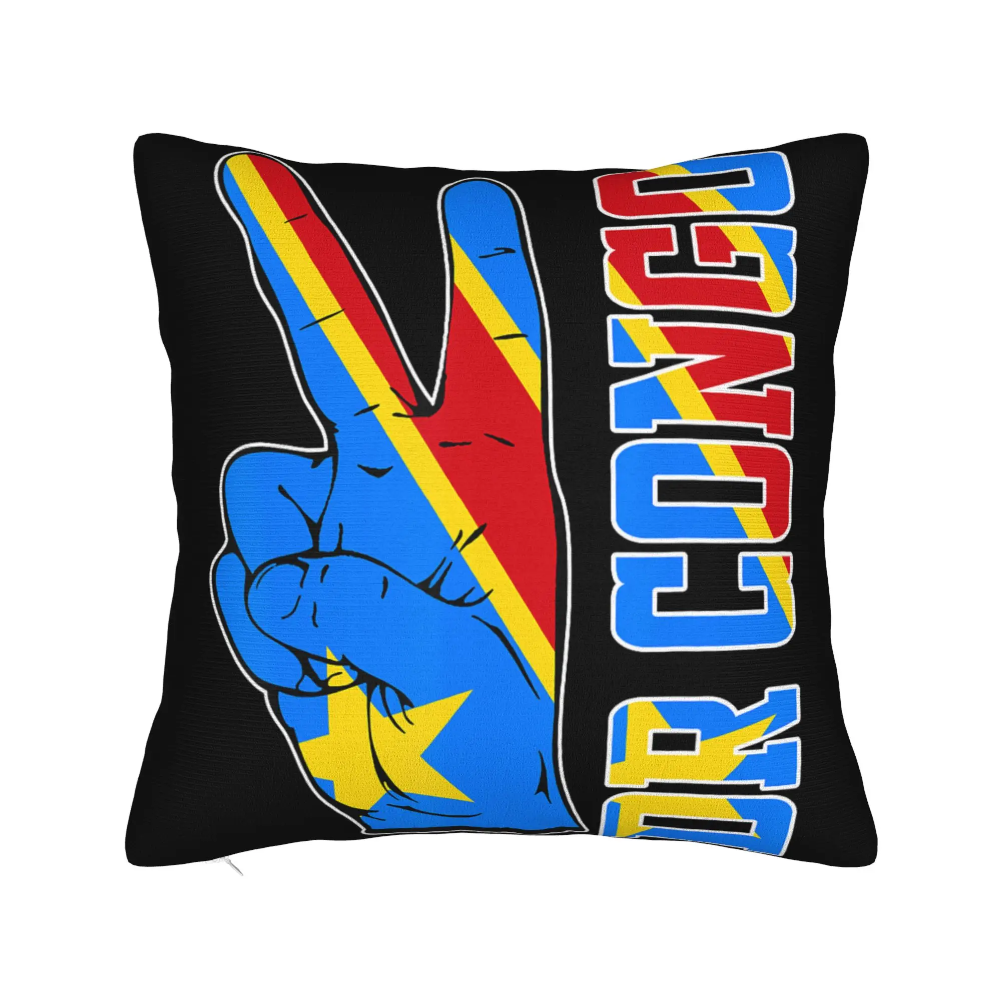 Decorative Pillow Cover Republic Of Congo Congolese Flag Merchandise Home  Throw Pillow Case Cover Zippered Multi Size