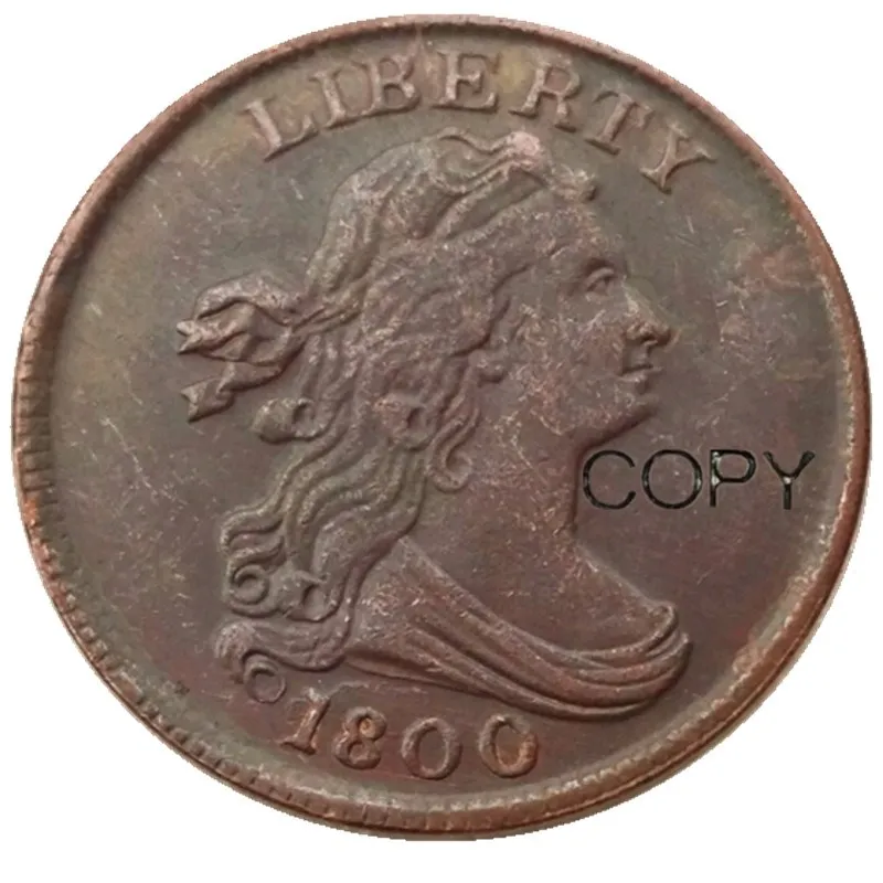 US 1800-1808 Optional Draped Bust Half Cent Copper Copy Decorate Coin