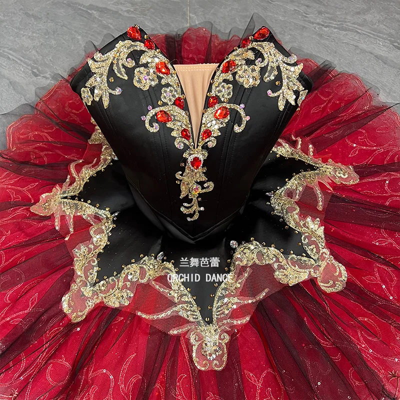 

BT01401 профессиональный индивидуальный размер, индивидуальный цвет, детские красные балетные костюмы-пачки для девочек и женщин для взрослых