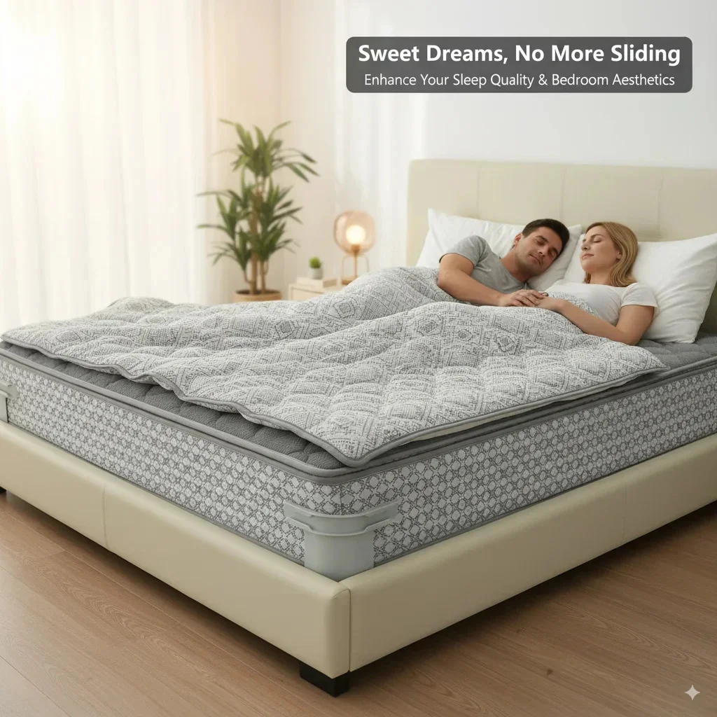 

4pcs Heavy Duty Bed Sheet Clips Mattress Holder Straps Grippers Non Slip Corner Tightener Fasteners Bedding Protector Fix Tools