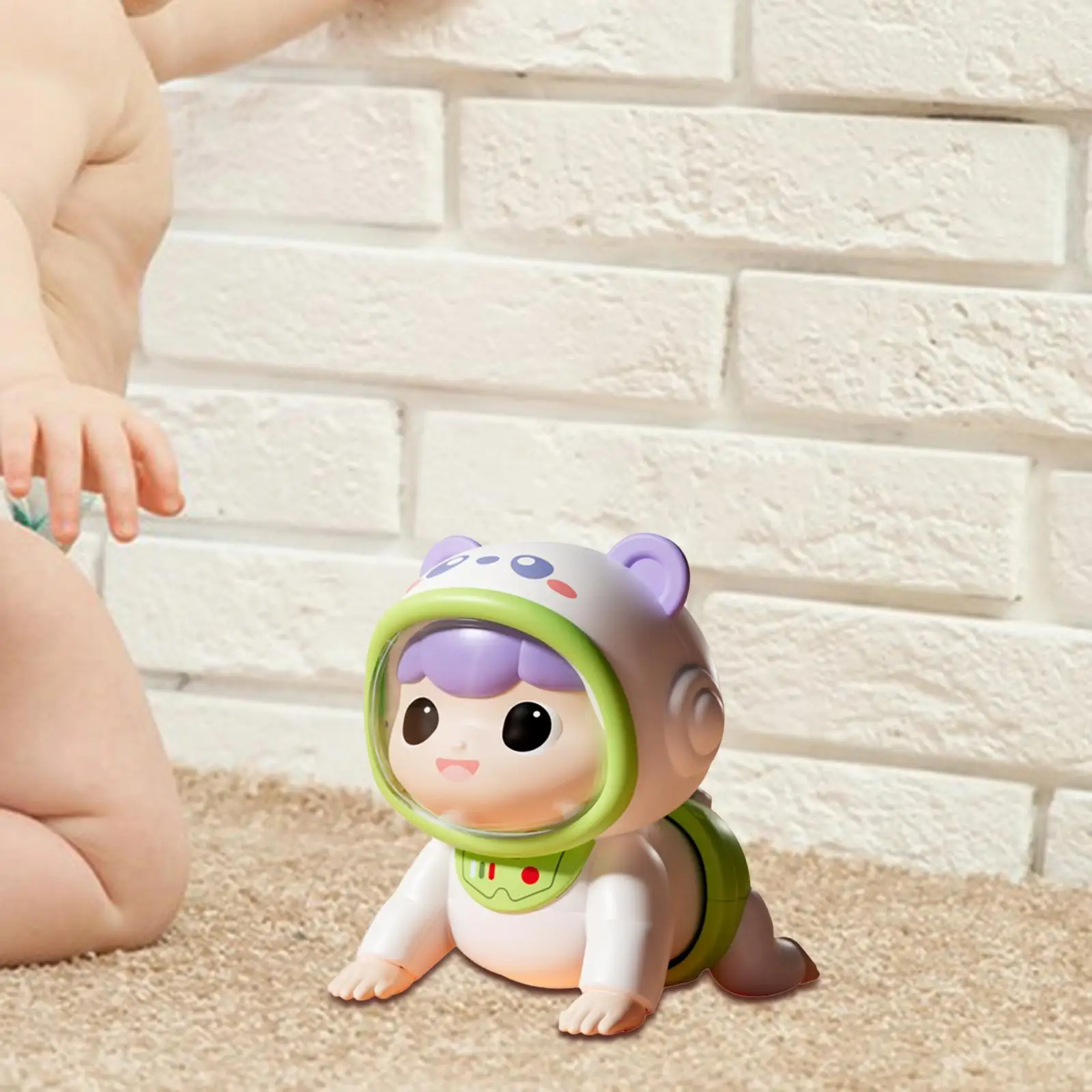 Crawling Baby Doll Early Education Development Learn Climbing Toy Electric Infants Doll for Boy Infants Children 6 to 12 Months