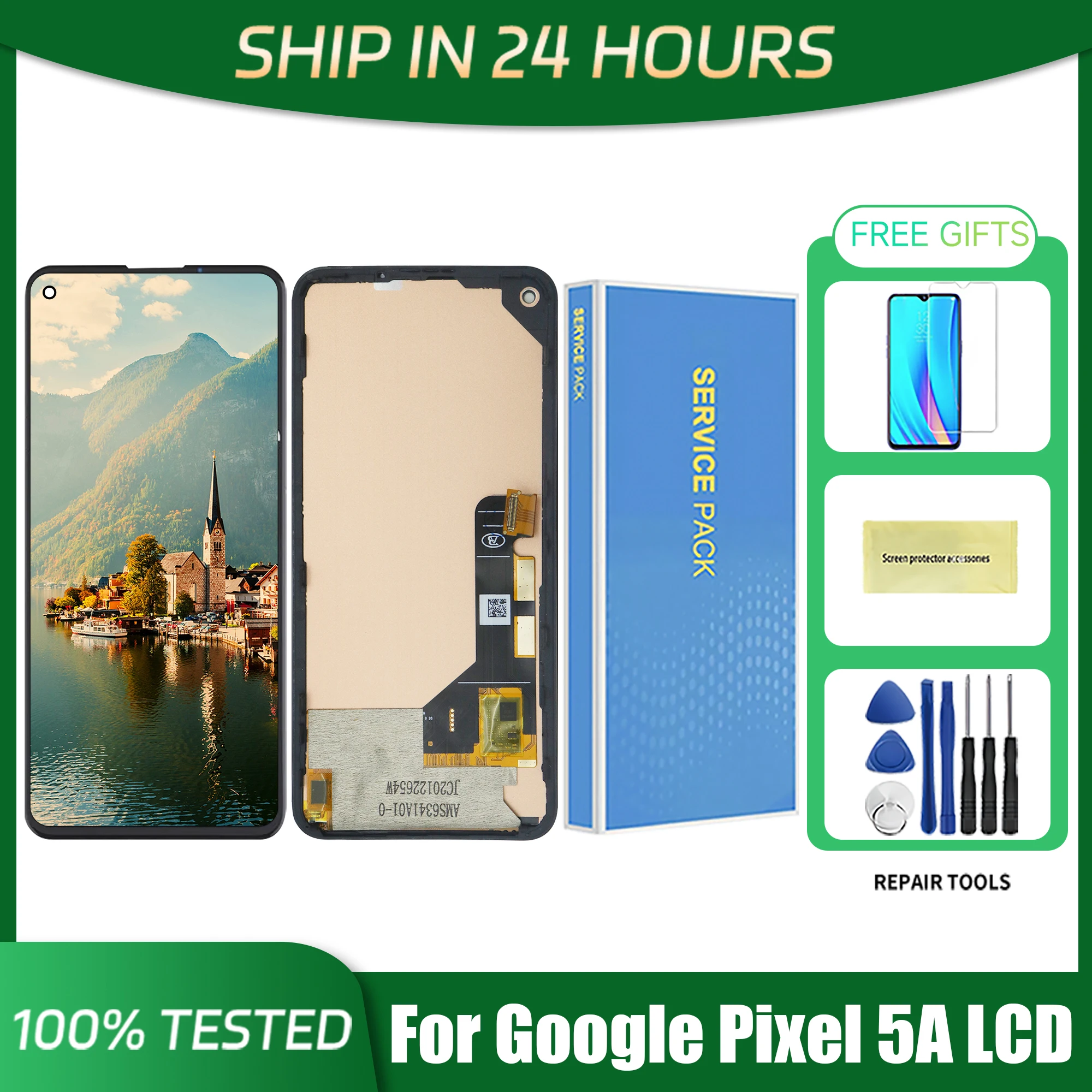 Incell Screen For Google Pixel 5A LCD Display Touch Screen Sensor Digitizer Assembly For Pixel5a Screen Replacement