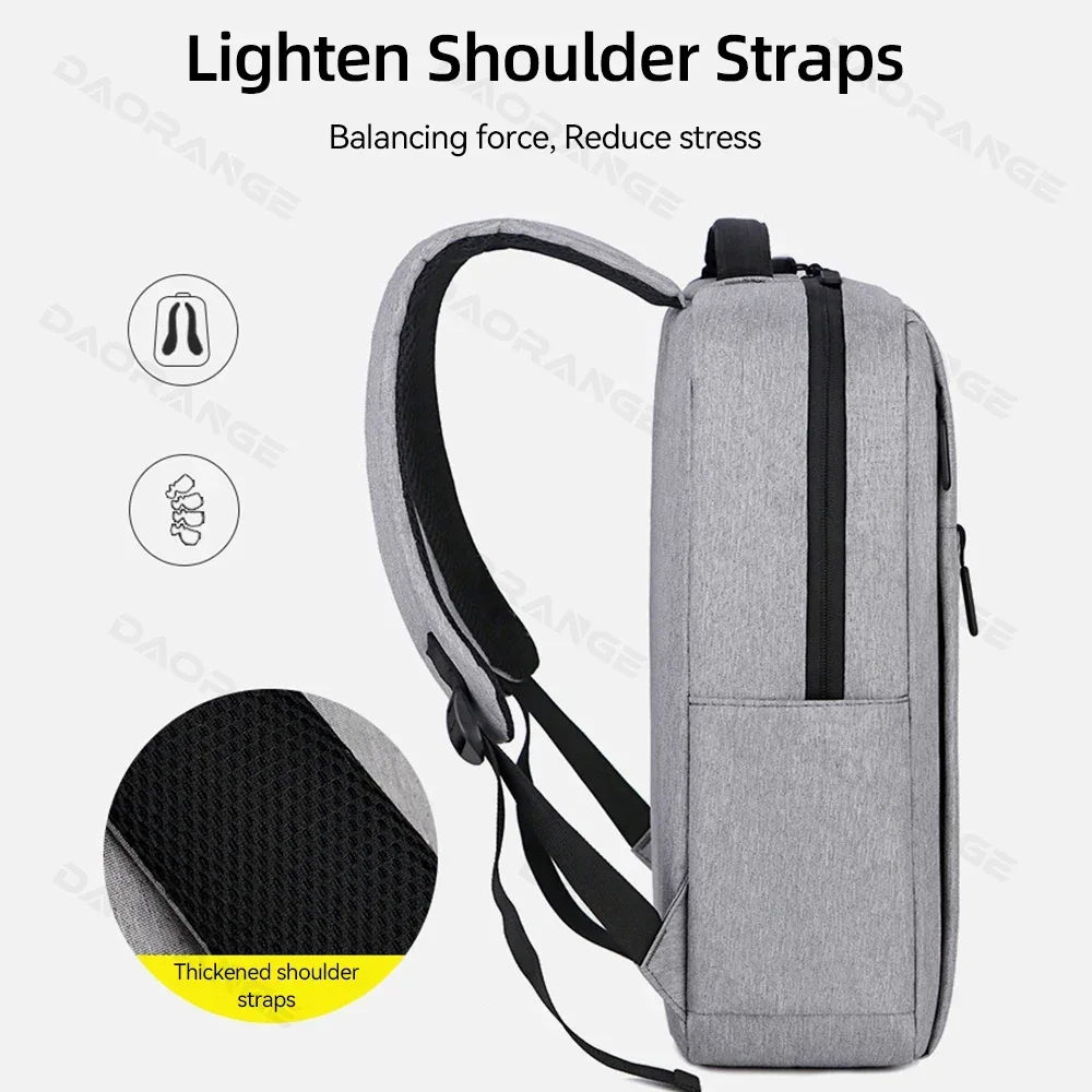 Laptop Bag USB Backpack for Macbook Air Pro Lenovo Asus HP Dell Large Capacity Travelling Waterproof Multi-pockets Laptop Cover