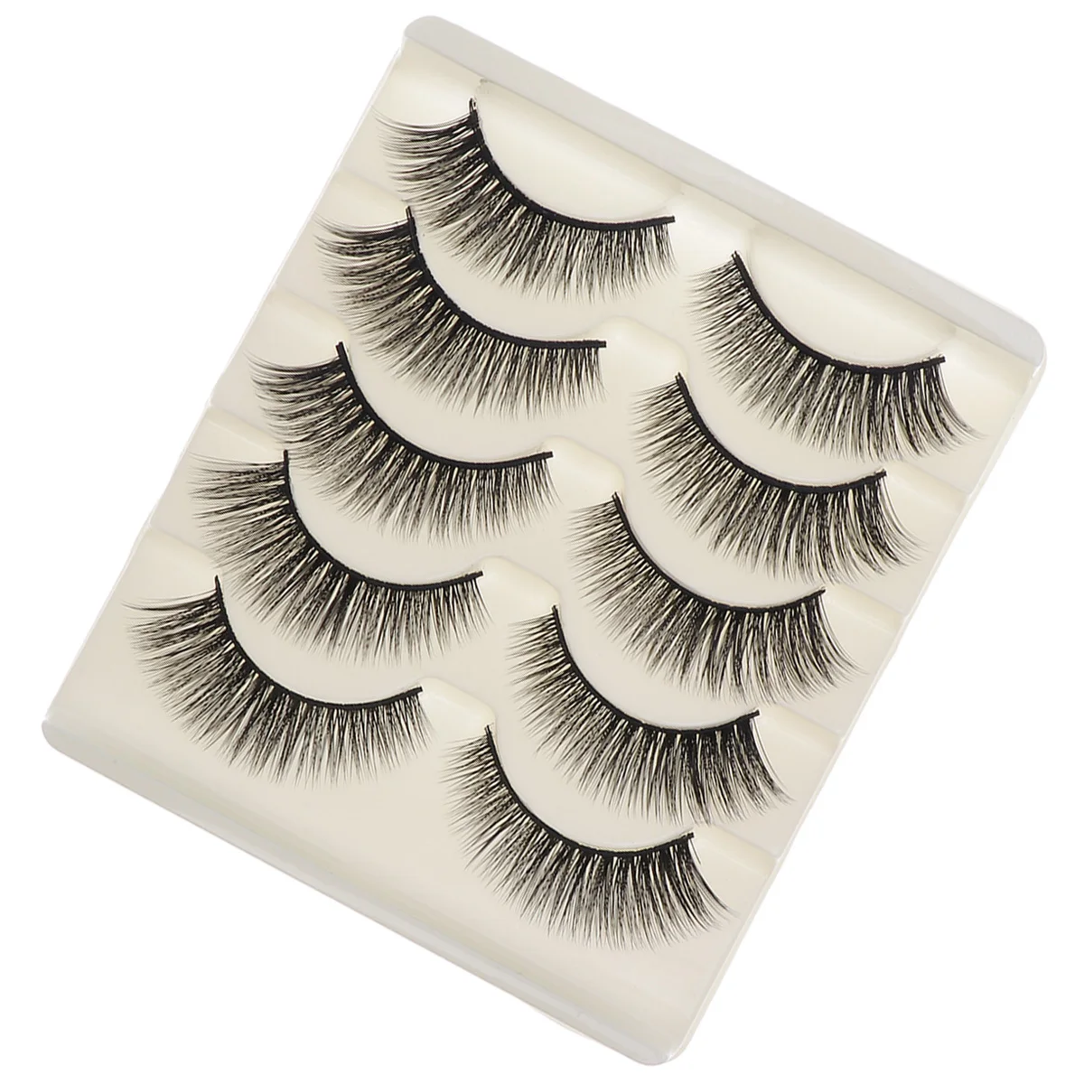

5Pairs False Eyelashes Long Thick Natural 3D Fake Lashes Soft Texture Daily Wear Fake Eyelash Natural Eyelashes