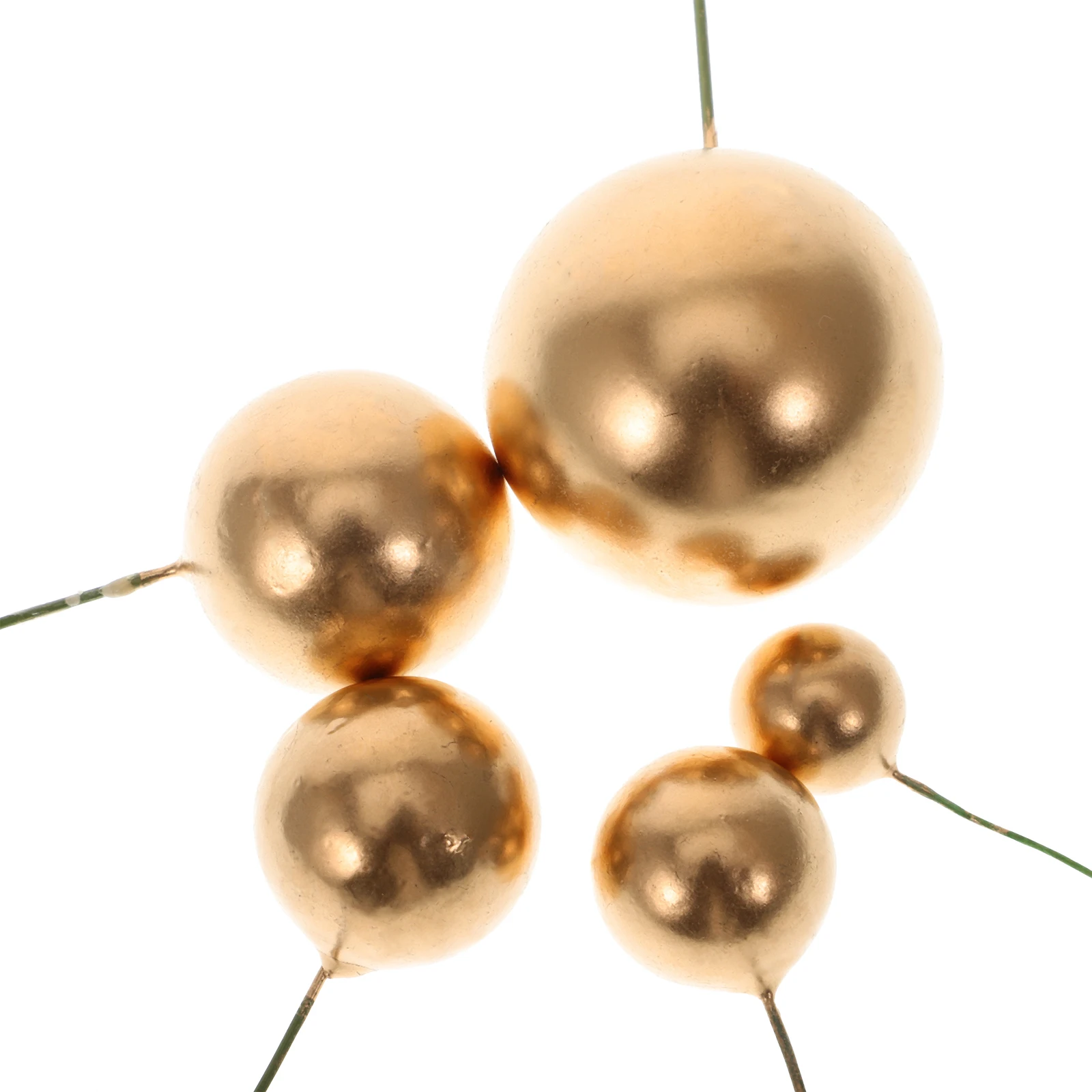 

60pcs Foams Balls Multi-Function Decorative Cupcake Toppers Bakery Party Birthday Cake Decor Replaceable Cake Accessories Baking