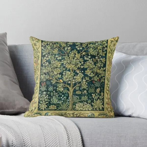 

William Morris Tree Of Life Printing Throw Pillow Cover Home Cushion Fashion Hotel Anime Bed Waist Pillows not include One Side