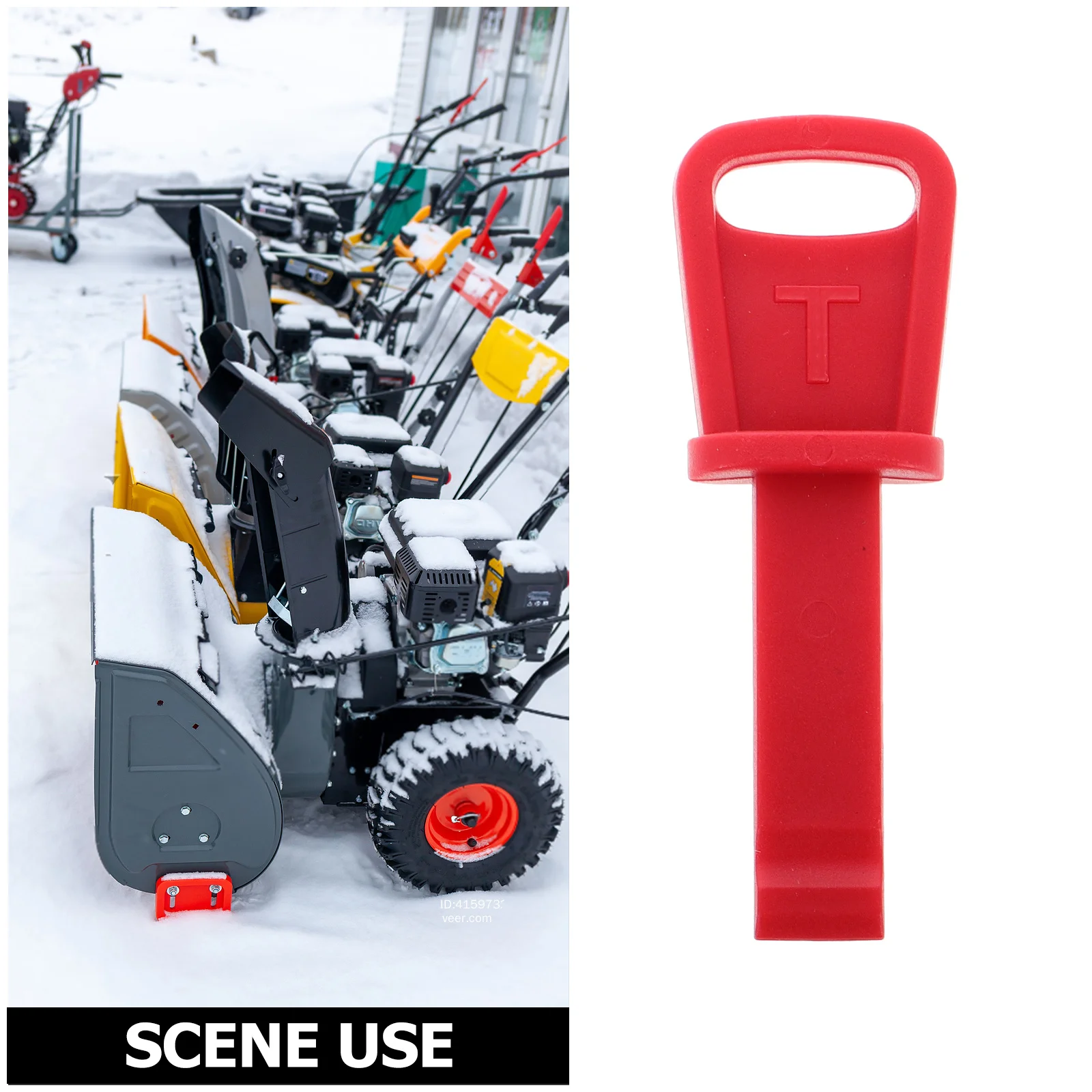 5Pcs Snow Thrower Ignition Keys Strong Compatibility Snow Blower Replacement Ignition Key Easy Installation Outdoor Use