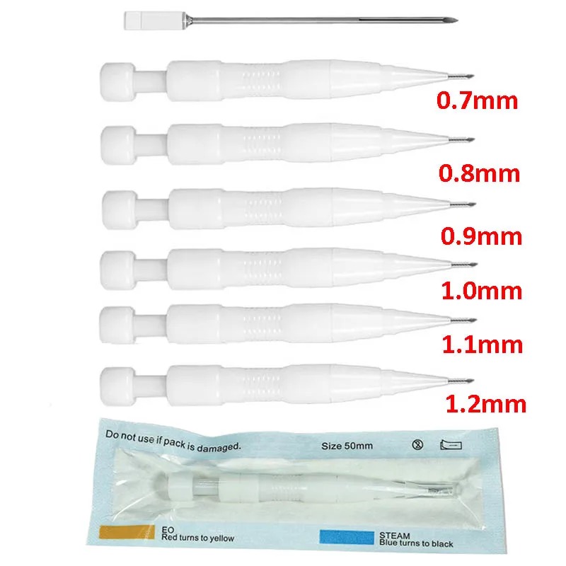 0.7mm-1.2mm Hair Forllicle Implanting Pen Hair Transplant Pen Hair Eyebrows Beard Planting Follicle Transplant Tool