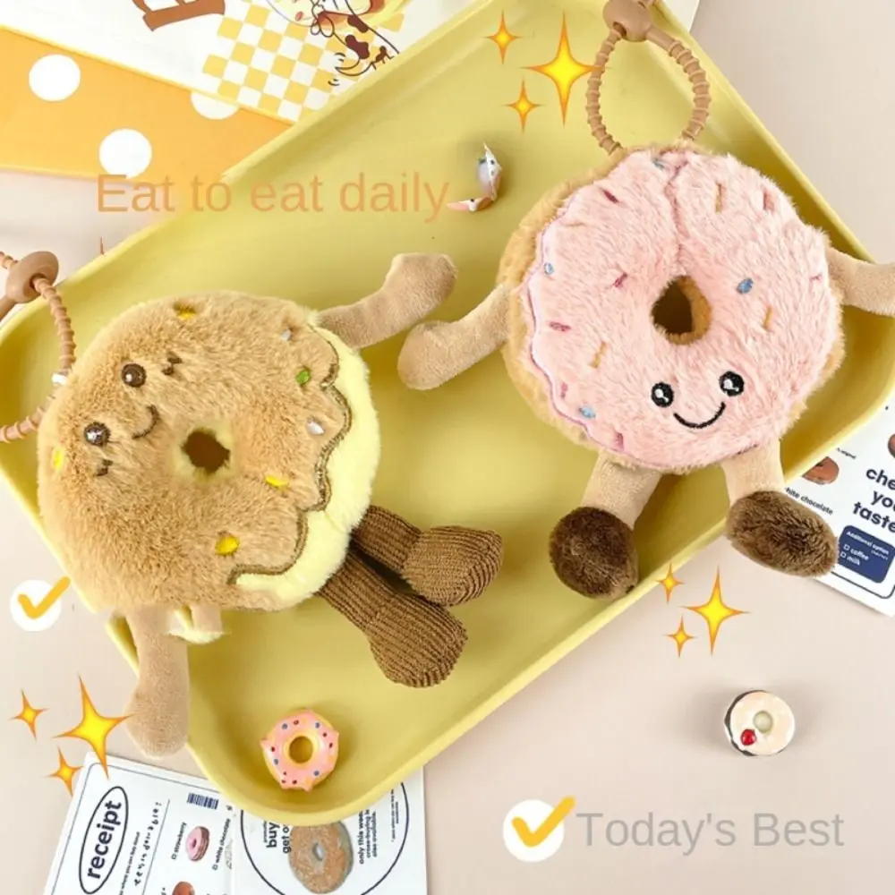 

Trinket Cartoon Simulation Donut Plush Pendant Doughnut Soft Donut Plush Key Rings Cute Kawaii Donut Plush Keychain Bag Pendant