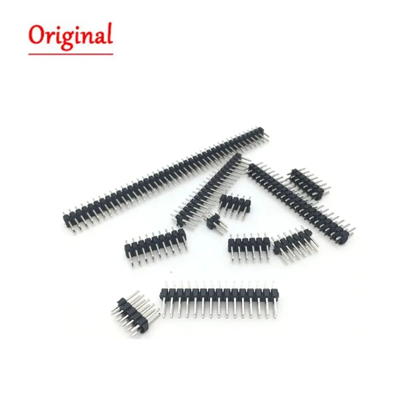 10PCS Normal 2.0mm 2.0 Double Row Male 2~40P Breakaway PCB Board Pin Header Connector Strip 2 * 2/3/4/6/8/10/12/15/20/40P