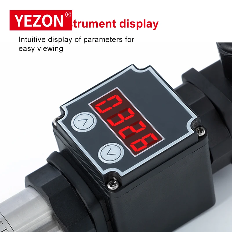 YEZON PY210S High Stability RS485 IP65 Diffused Silicon Gauge Sensor Digital Display Air/Liquid/Gas 304 Stainless Steel Absolute
