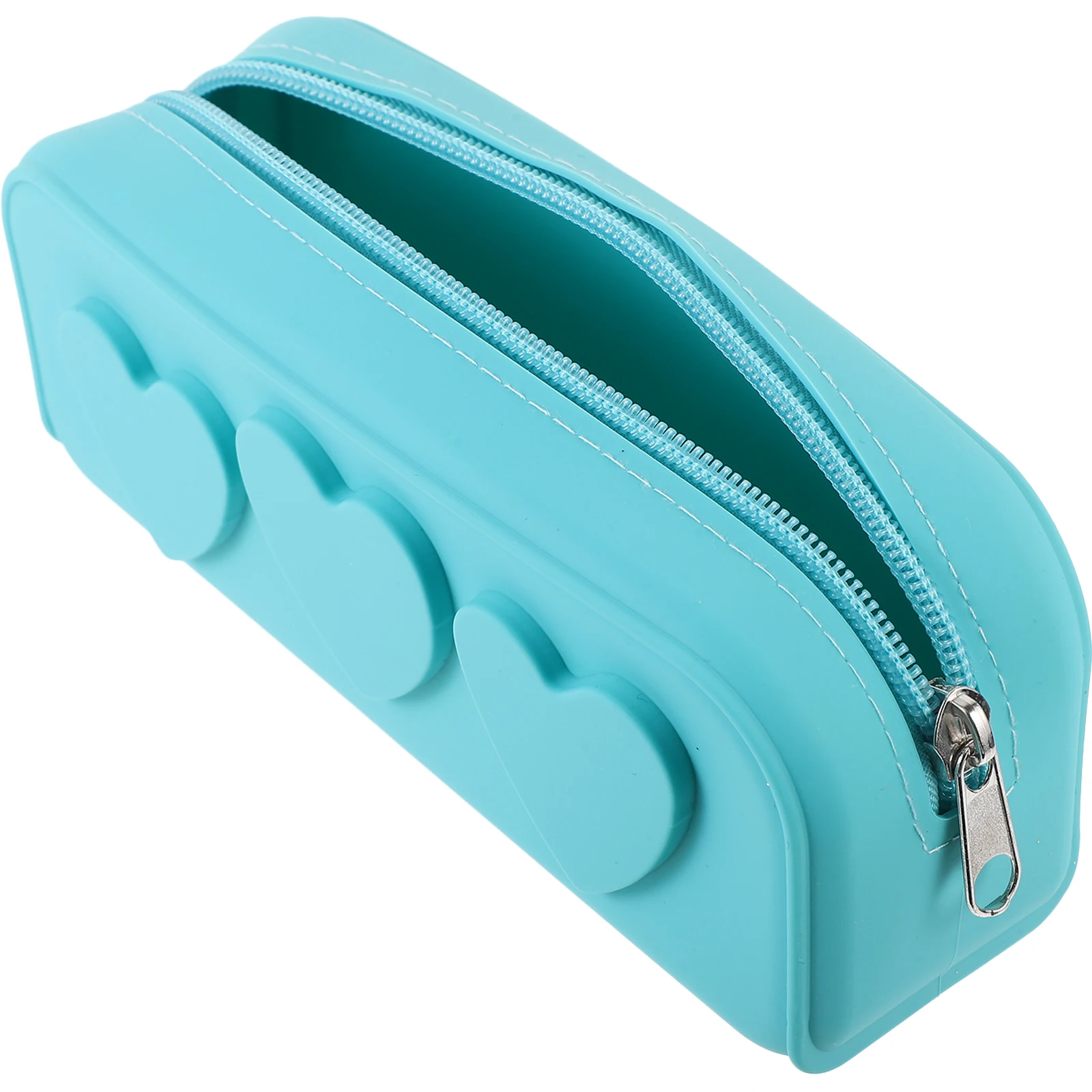 

Makeup Storage Bag Silica Gel Brush Holder Blue Portable Cosmetics Pouch Travel ganizer Long Lasting Durable Material Zipper