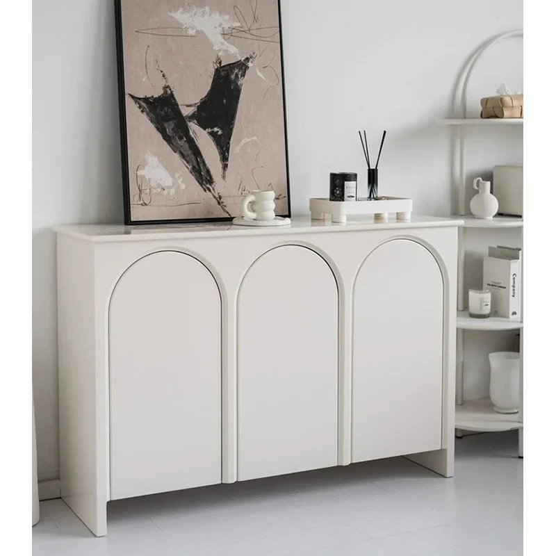 Nordic White Wooden Storage Living Room Cabinets Buffet Sideboard Server Wine Rack Console Bar Cabinet Home furniture