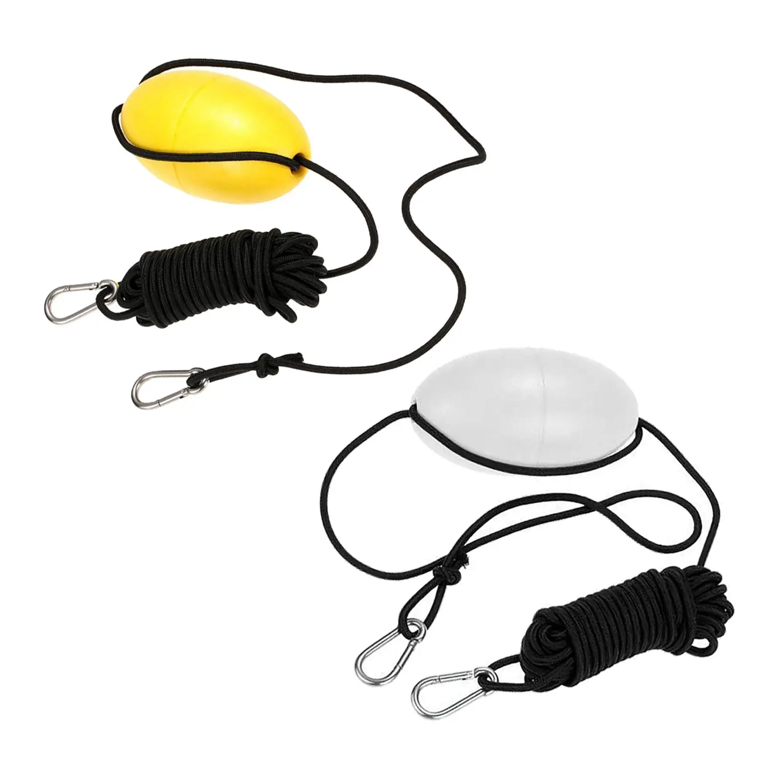 Kayak Anchor Tow Rope, Buoyancy Ball Stainless Steel Clips, Tow Line Throw Rope for Fishing Inflatable Boat Anchors System image 2