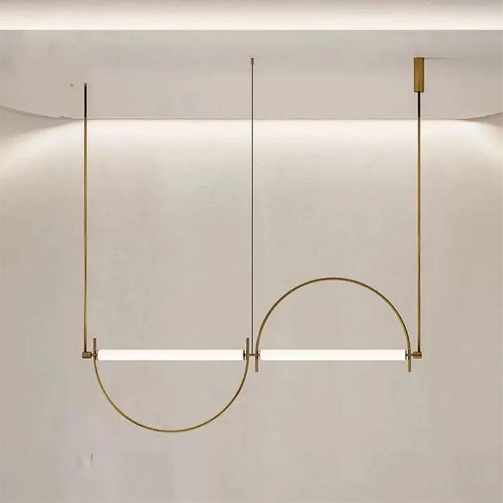 Living Room Minimalist Pendant Light Modern Designer Art LED Lamp Bedroom Study Dining Room Bar Counter Minimalist Indoor Light
