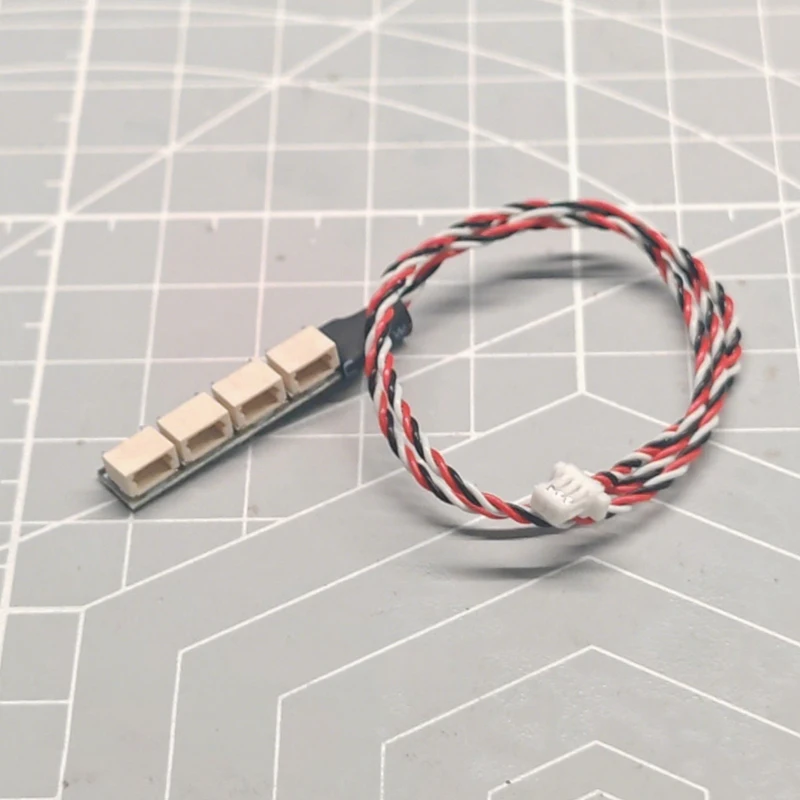 RC Car Exhaust Tip Drift Linkage Light RGB LED Bead SH1.0-3P Interface Dual/Quad Output Expansion Board Drift-Sync Modification