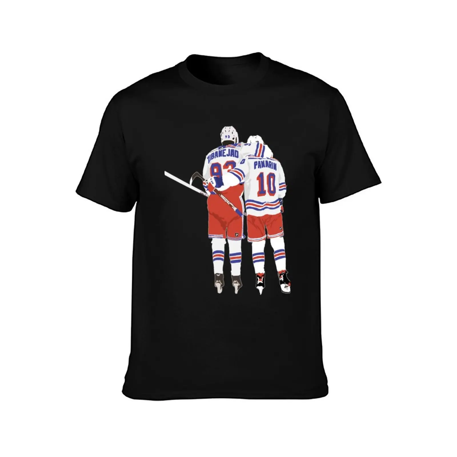 Mika zibanejad and Artemi Panarin T-Shirt Athletic Fit Sports Short Sleeve Top