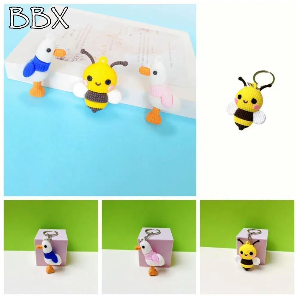 

Little Bee Shape Bee Keychain Soft Silicone Funny Bee Silicone Keychain Cute Personalized Bee Soft Silicone Pendant Car Keyring