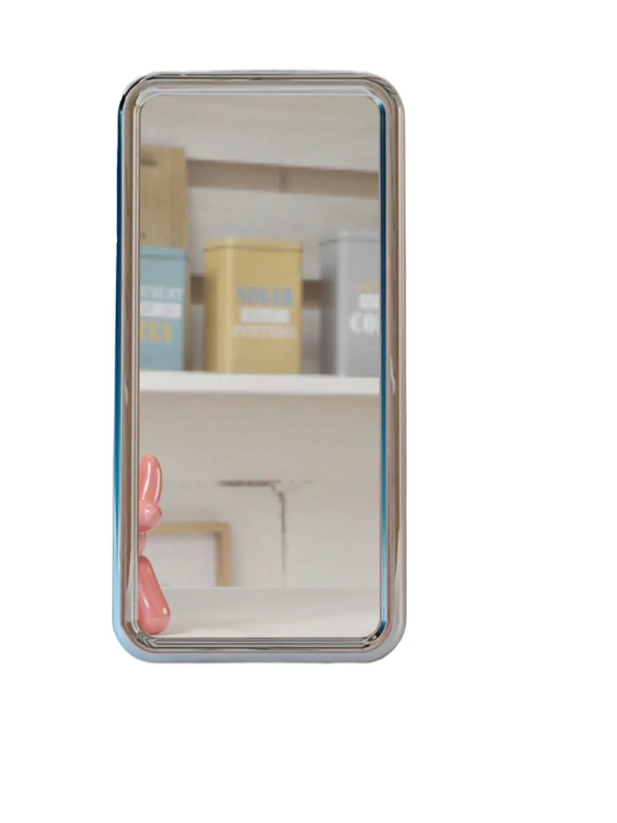 Full-length mirror real non-deforming winter wood vanity mirror mirror wall-mounted special-shaped classic cloakroom Mickey