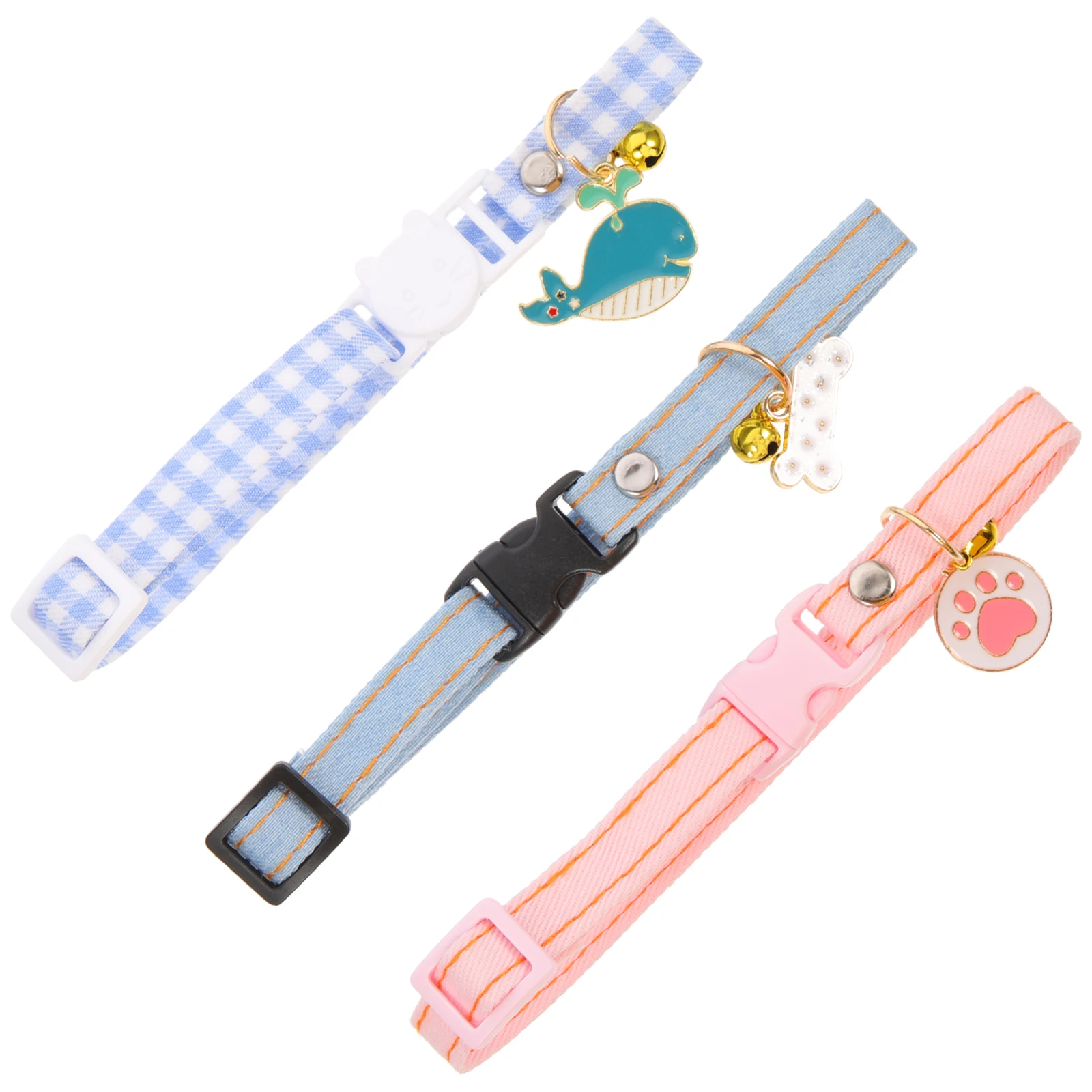 

3 Pcs Cat Collar Pendant Cute Kitten Collars Neck Accessories for Cats Small