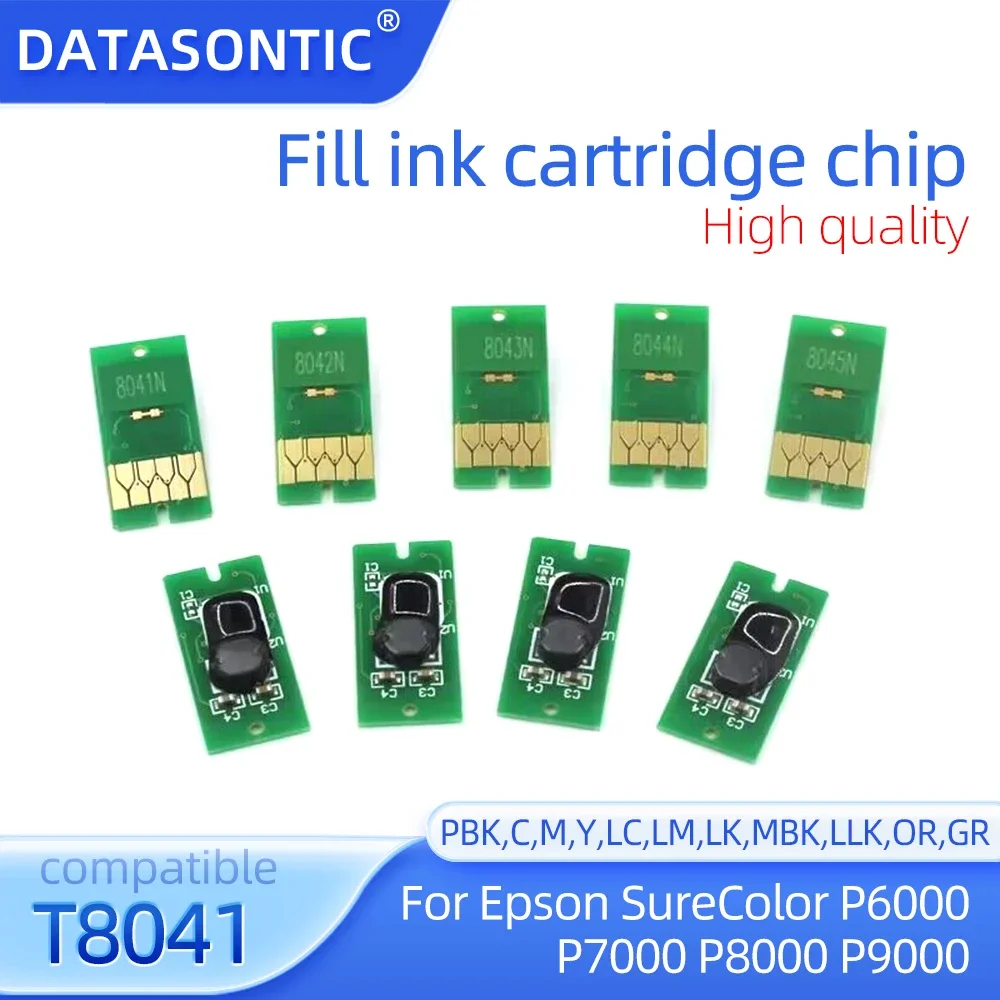 T8041-T8049 T804A T804B T804D Ink Cartridge Chip For Epson SureColor P6000 P7000 P8000 P9000 Printer Chips America Version