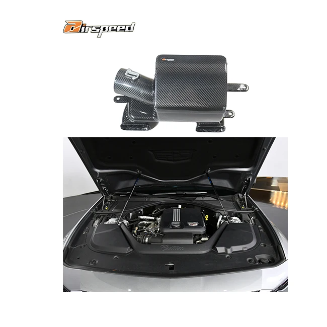 

STLFAirspeed Perfect Fitment Aerodynamic 100% Dry Carbon Fiber Cold Air Intake System for CT6 2.0T 2019-UP