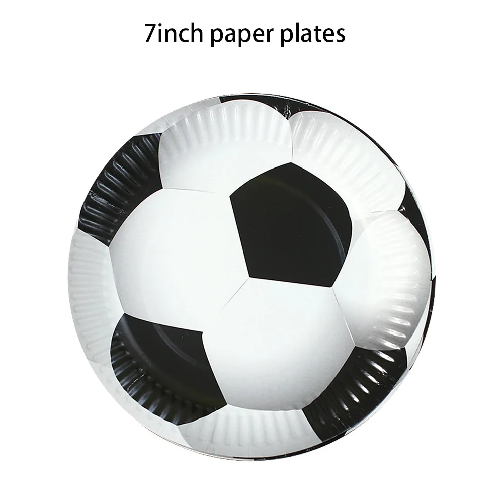 10/30/50 Stuks Voetbal Verjaardagsfeestje Benodigdheden Voetbal Papieren Kommen Trays Cups Borden Voetbal Thema Servies Kids sport Party Decor
