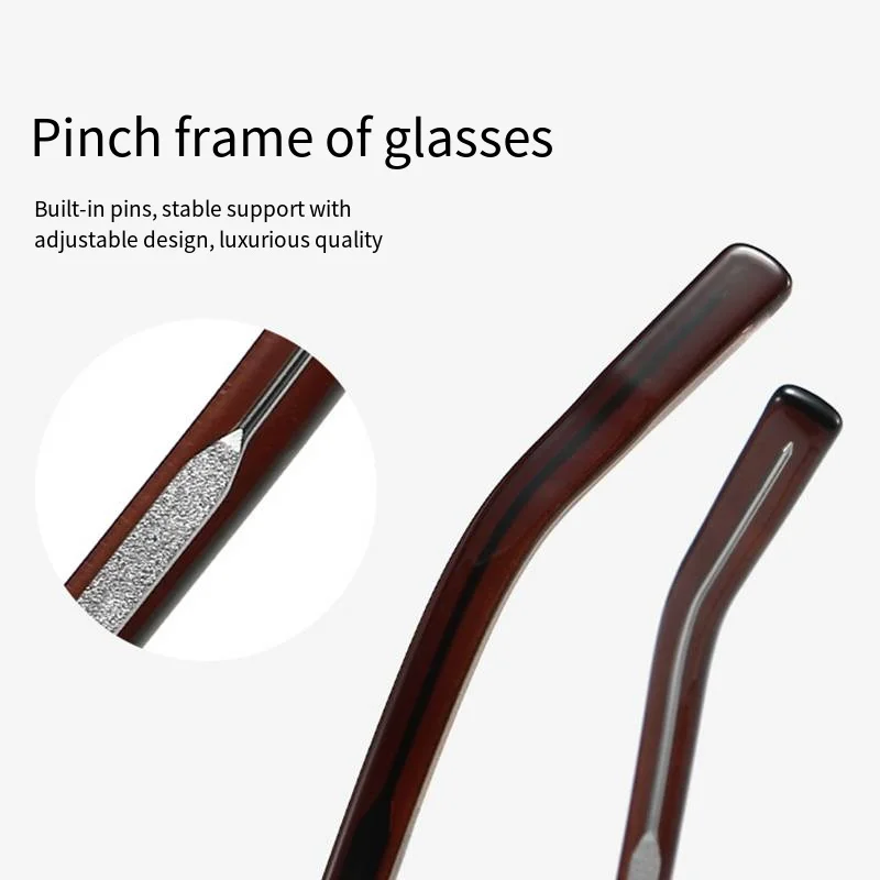 High Quality Spectacles Frame Unisex Ultralight TR90 Ellipse Rivet Glasses Frame High Definition Anti Blue Light Optical Eyewear