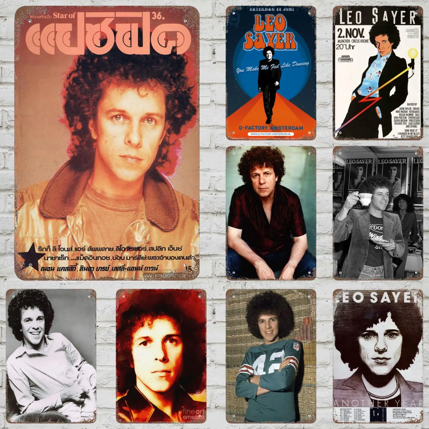 Leo Sayer-letreros de Metal para decoración de pared, carteles de estaño Vintage, decoración de carteles de Metal de capitán para Bar, Pub, Club, decoración de pared