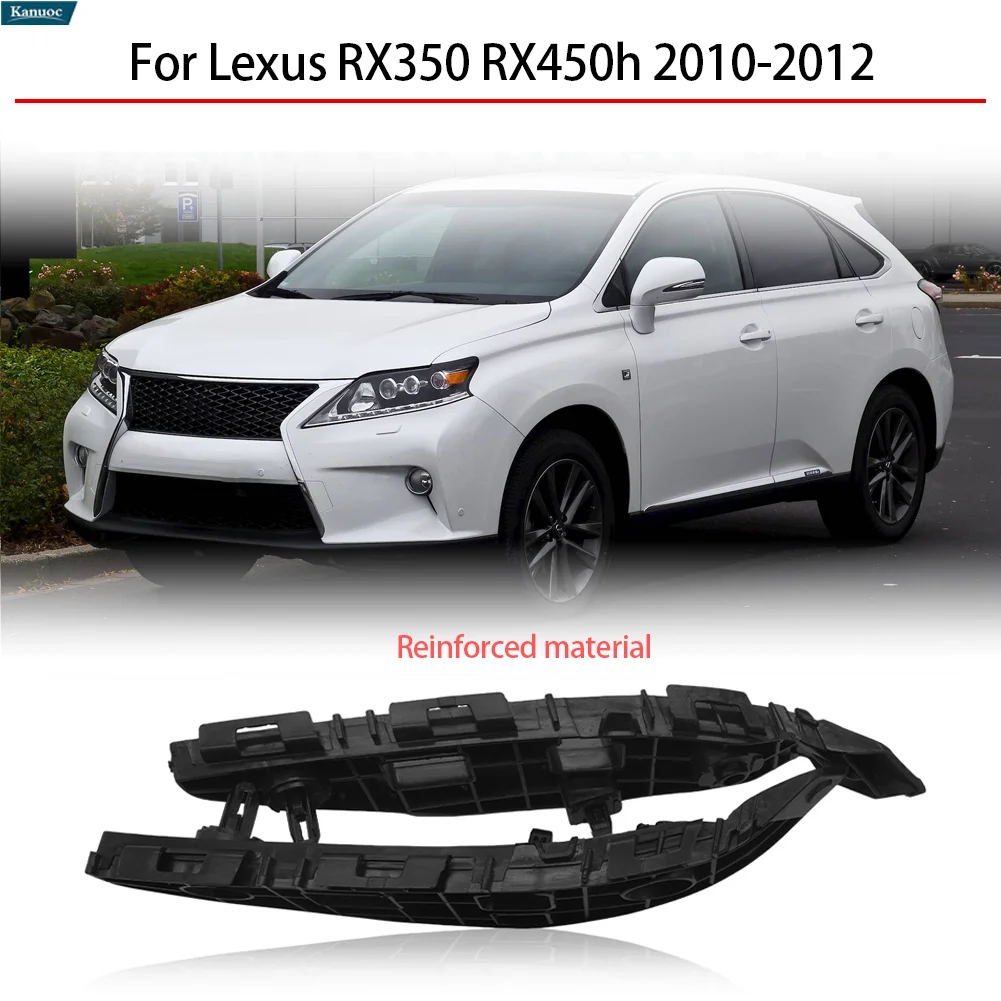 

Front Bumper Bracket Left and Right Pair OEM Replacement Durable Steel For 2010-2012 Lexus RX350 RX450h