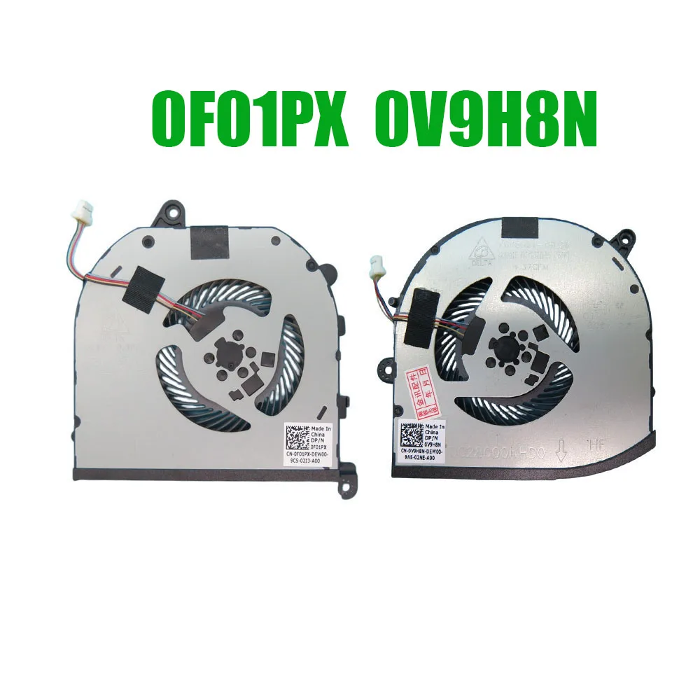 

0F01PX F01PX 0V9H8N V9H8N For DELL For XPS 15 7590 For Precision 5540 DFS501105PR0T FM87 NS75C01-18L26 DC28000NHD0 CPU GPU Fan