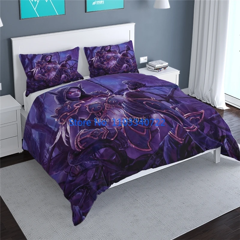 World of Warcraft WoW 3d Bedding Set Illidan Printed Duvet Cover Set 3D Print Comforter Cover Bedclothes Sets Bedroom Decor