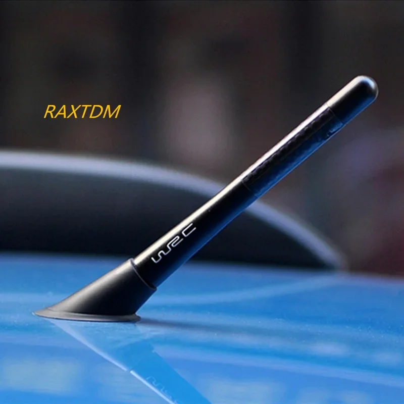 

WRC Carbon Fiber Short Antenna Radio Antenna Fit For Toyota Yaris Highlander Prado Prius Corolla Camry RAV4 Reiz Vois