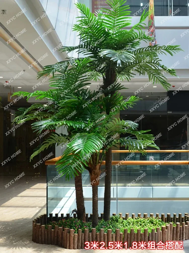 zq Imitation Coconut Tree Large Artificial Landscape Tree Tropical Green Plant Decoration Fake Trees Palm Tree