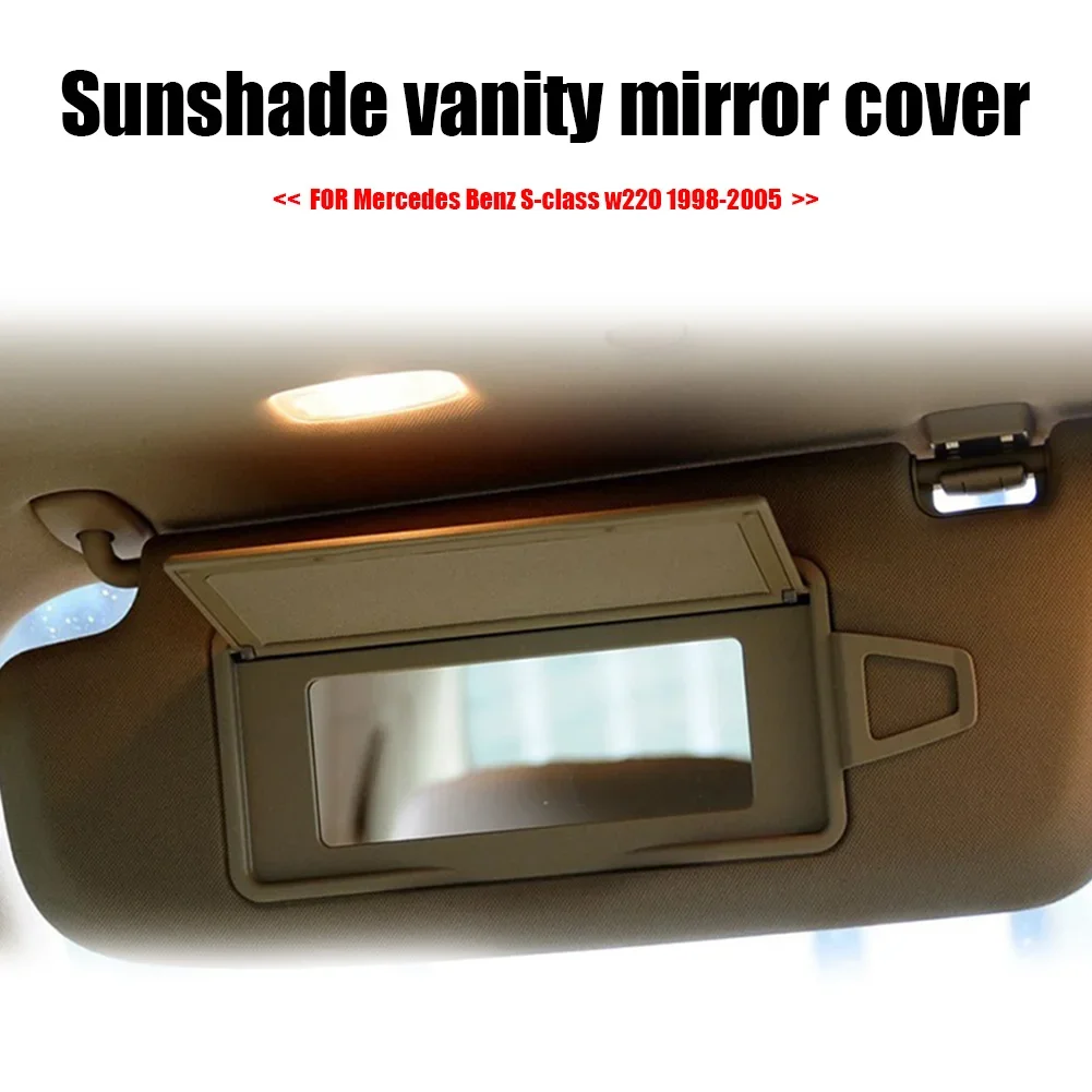 Car Sun Shade Visor Makeup Cosmetic Mirror Cover Replacement For Mercedes-Benz S-Class W220 1998-2005 Car Accessories