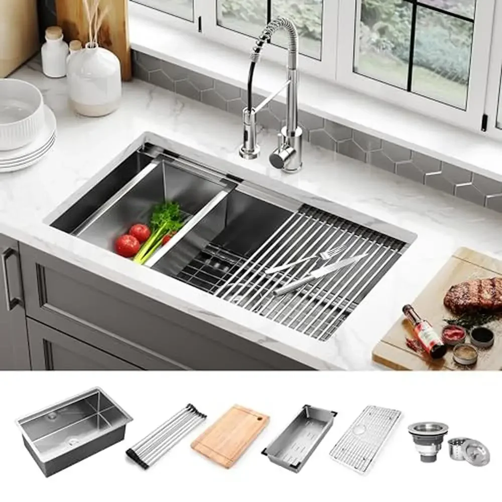 Stainless Steel Undermount Kitchen Sink 32