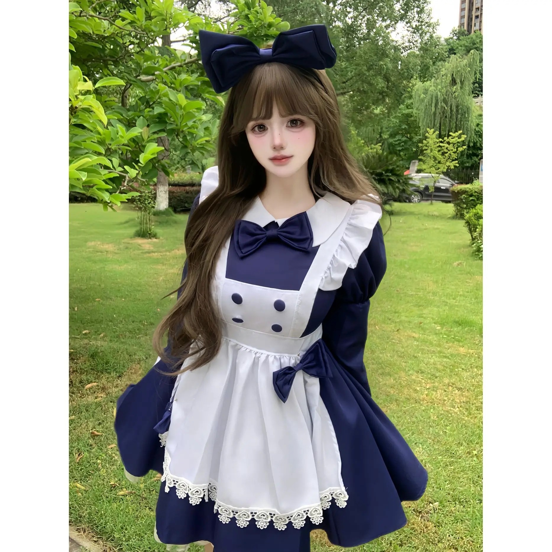 

Хэллоуин Костюм Cos Аниме Батлер Dr 2025 New Sle Женская горничная Ce Work orm Традиционное китайское платье