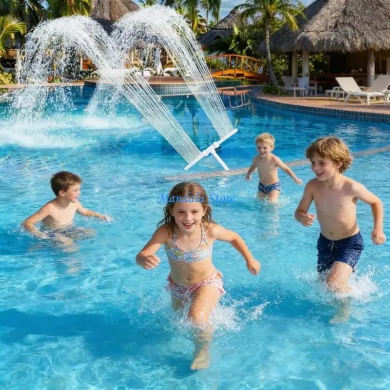 U2JC PVC Pool stream Display Two Outlet Design For refrigerating And Decoration Works With Any Pool Circulation System
