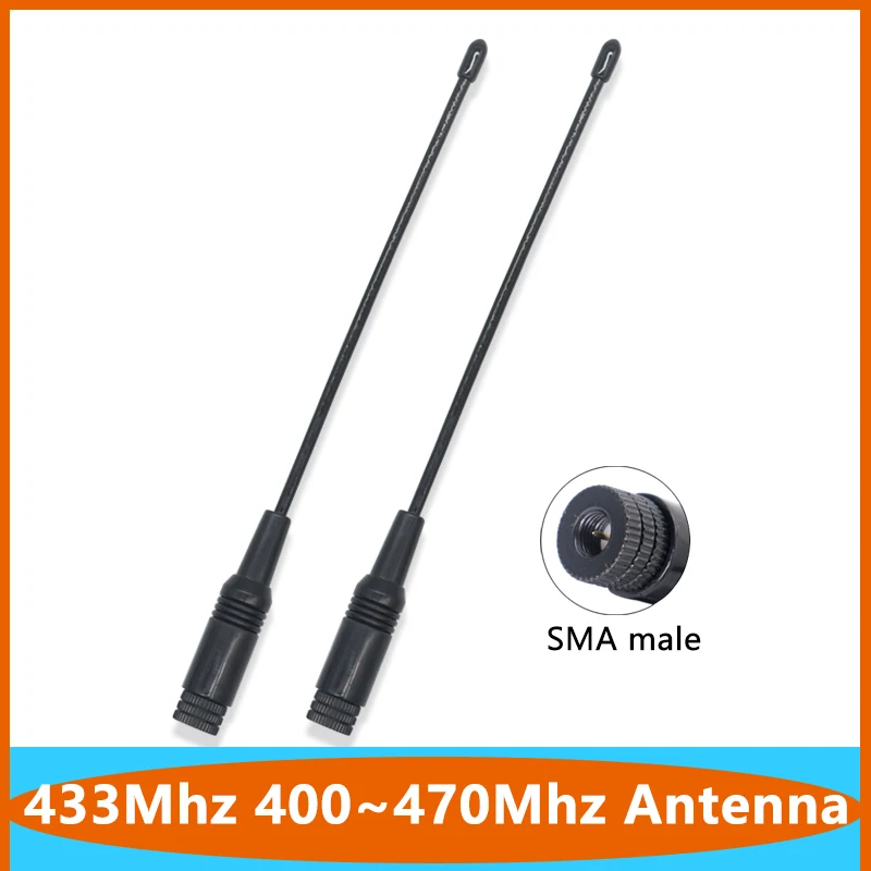 UHF VHF 433Mhz Lora 400~470Mhz 470Mhz Walkie Talkie Antenna Omni WiFi Soft Whip Interphone Aerial With Magnetic Base