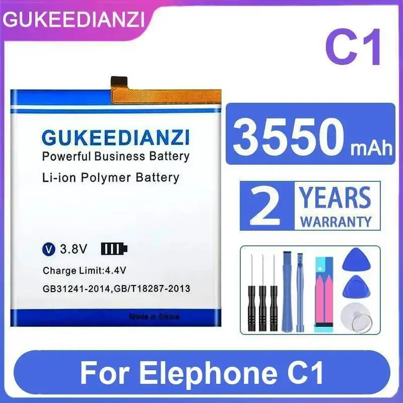 

Экологически чистый аккумулятор мобильного телефона 3550 мАч для Elephone C1