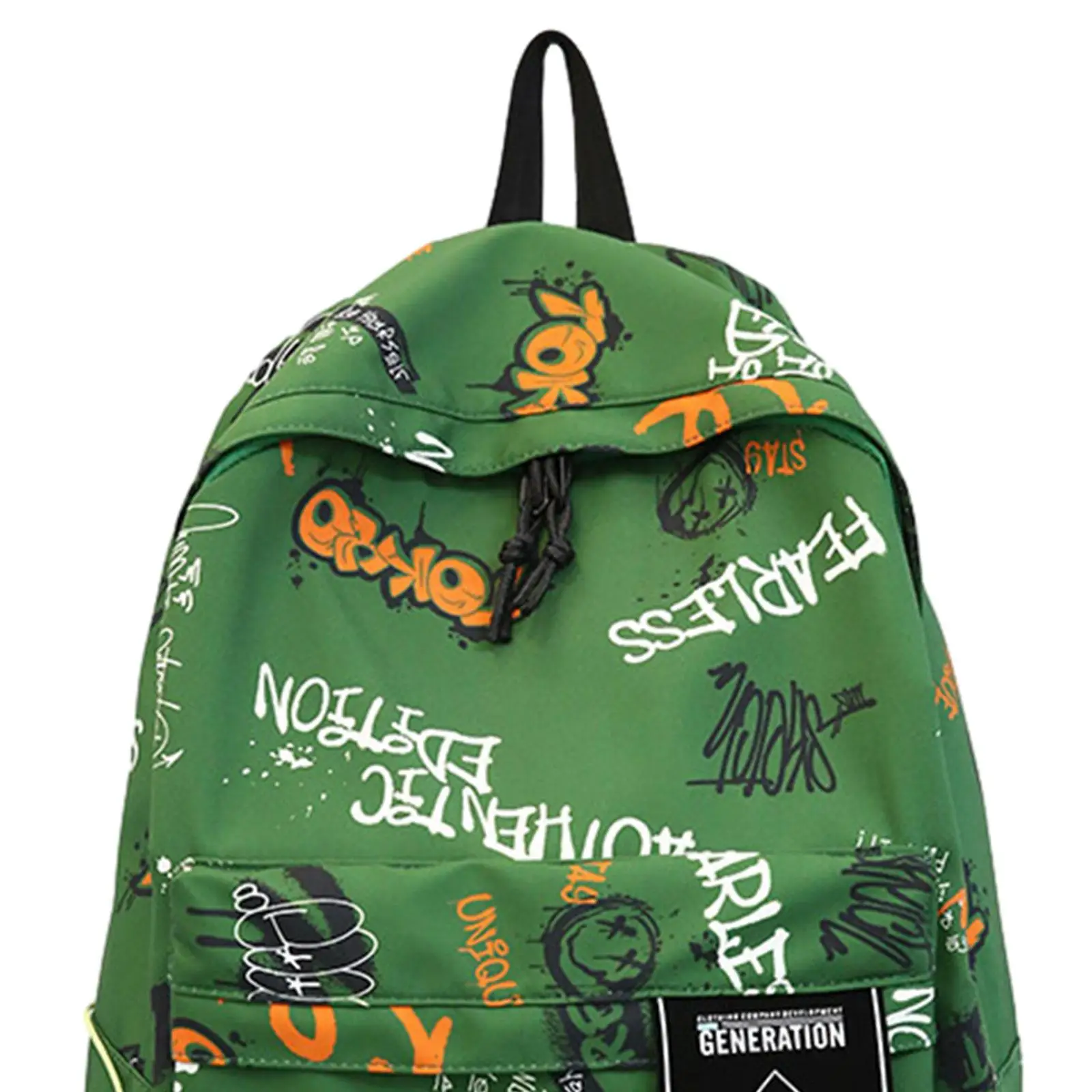 Graffiti-Rucksack, Weekender-Rucksack, Tagesrucksack, Rucksack vorne, für Damen