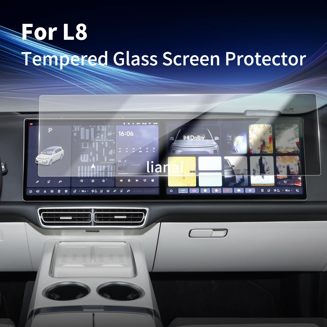 

Carplay Screen Protector Tempered Glass Protective Film Navigator Auto Car Stickers Accessories For 24 ideal L8