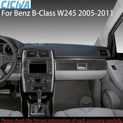 For Mercedes Benz B-Class W245 2005-2011 Interior Accessories Gear Shift Dashboard Window Lift Air Outlet Carbon Fiber Stickers