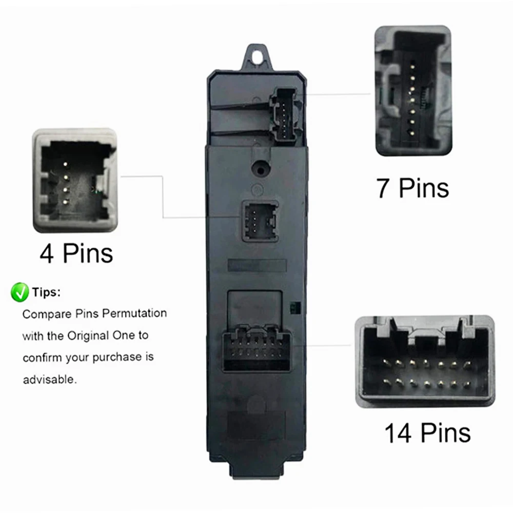 Electric Power Master Window Control Switch Front Left For Mazda 6 CX7 2007 2008 2009 2010 2011 2012,GS3L-66-350,GS3L66350 6